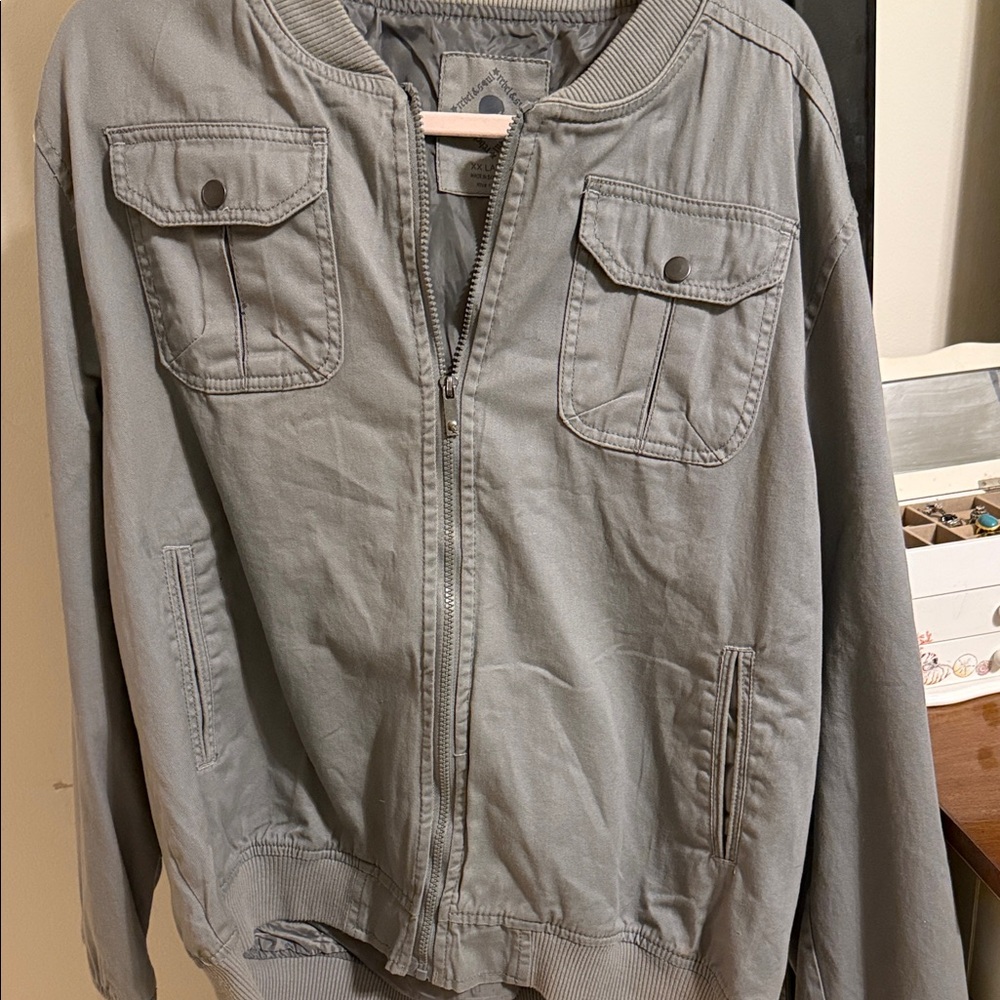 Gray Casual Jacket